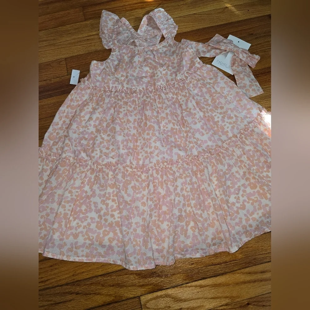 Rachel Zoe Pink and Cream Dress